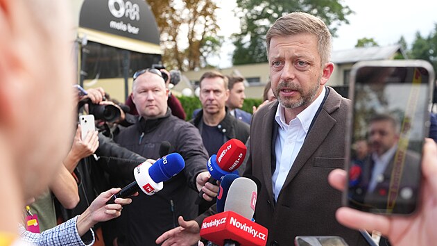 Volební štáb STAN. Vít Rakušan. (4. října 2025)