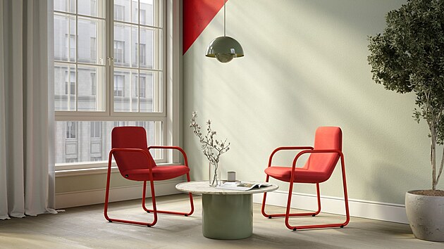 LD Seating, židle Flexi lounge FL-M-Q od italského designéra Paola Orlandiniho spojuje elegantní vzhled s vysokým komfortem. Její nízký opěrák a celočalouněný korpus vytvářejí čistý a moderní dojem.