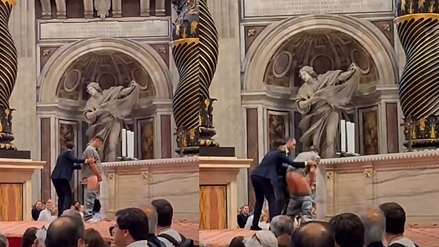 Muž ve Vatikánu močil přímo na oltář baziliky svatého Petra