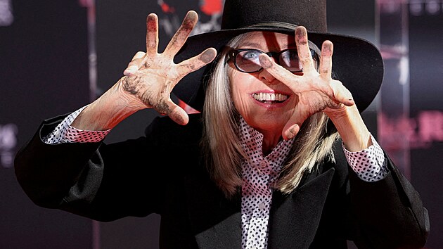 Americká herečka Diane Keatonová, držitelka Oscara za roli Annie Hallové ve stejnojmenném filmu režiséra Woodyho Allena