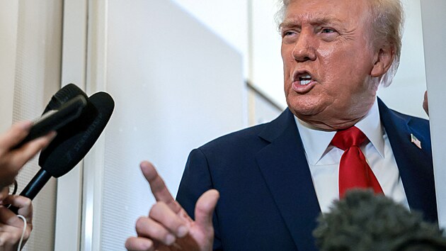 Americký prezident Donald Trump na cestě do Izraele (13. října 2025)