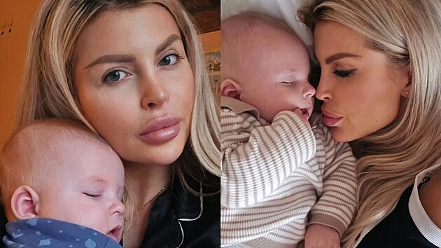 Lela Vémola se synem. Šestiměsíční Arnie podstoupil operaci ledvin. (13. října 2025)