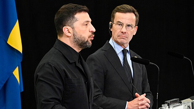 Setkání ukrajinského prezidenta Volodymyra Zelenského a švédského premiéra Ulfa Kristerssona v Linköpingu (22. října 2025)