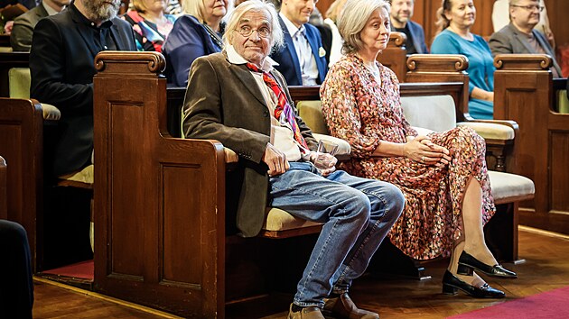 Oldřich Kaiser a Markéta Tallerová obdrželi Medaili města Liberec za přínos v oblasti umění. (6. listopadu 2025)