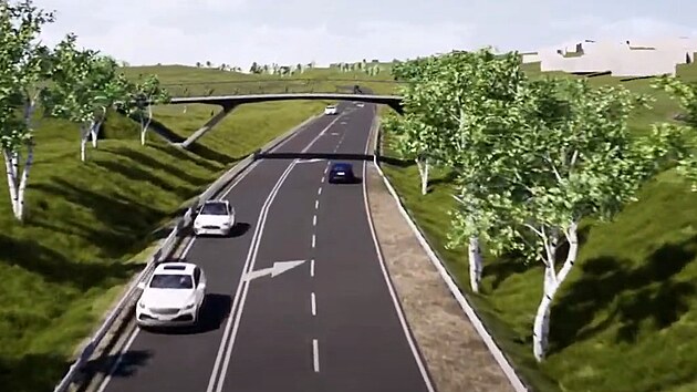 Lávka pro pěší a cyklisty umožní bezpečné spojení Srubce s rekreační oblastí Na Švajcích.