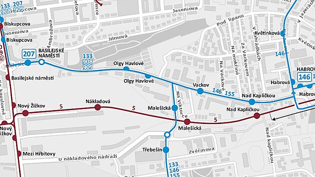 Na Jarov se na jaře 2027 prodlouží trať tramvaje 5, která nabídne rychlejší spojení do centra města. Přibude šest zastávek.