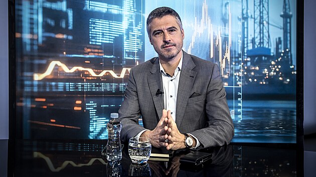 Kulatý stůl na téma Budoucnost cen energií. Na snímku Michal Macenauer, ředitel strategie EGÚ Brno.