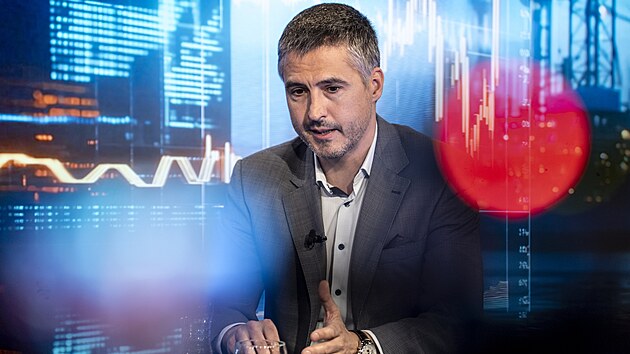 Kulatý stůl na téma Budoucnost cen energií. Na snímku Michal Macenauer, ředitel strategie EGÚ Brno.