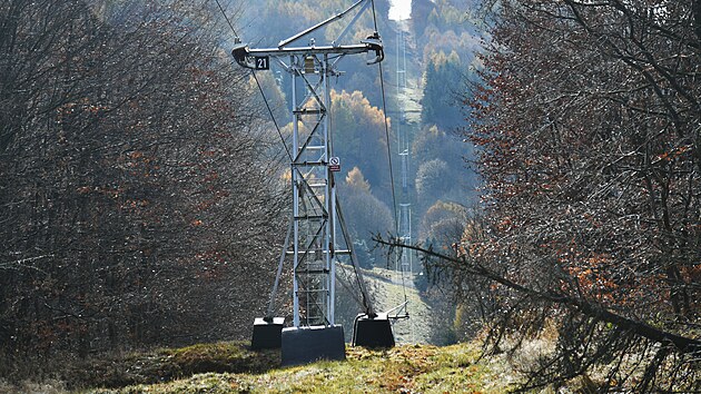 Lanovka na Komáří vížku. (listopad 2025)