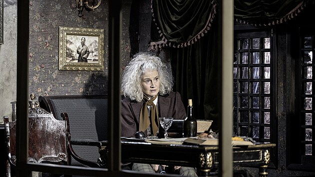 Fotografie z představení Frankenstein na motivy knižního díla Mary W. Shelley, které uvádí Stavovské divadlo.