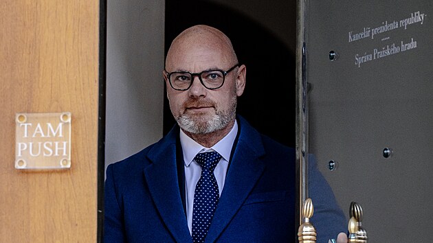 Robert Plaga (ANO), na tiskov&eacute; konferenci po jedn&aacute;n&iacute; s prezidentem Petrem Pavlem. (28. listopadu 2025).