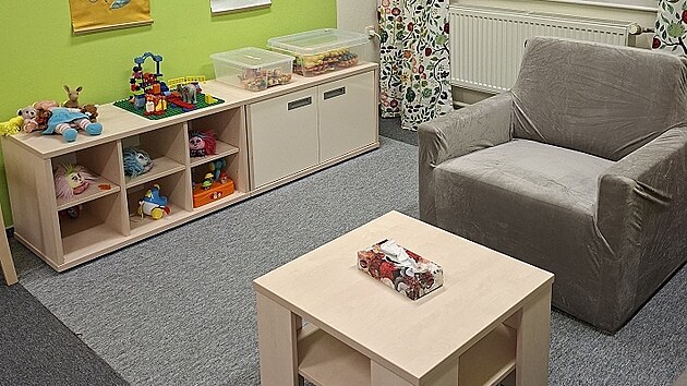 Výslechová místnost pro děti na radnici v Litoměřicích