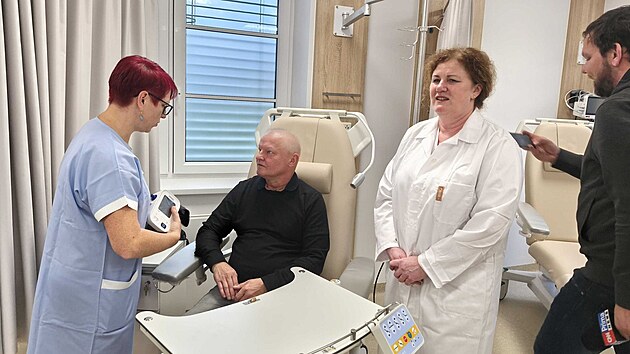 Momentka z otevření onkologického oddělení v šumperské nemocnici. (20. listopadu 2025)