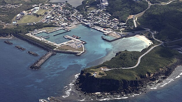 Japonský ostrov Jonaguni poblíž Tchaj-wanu (23. března 2023)