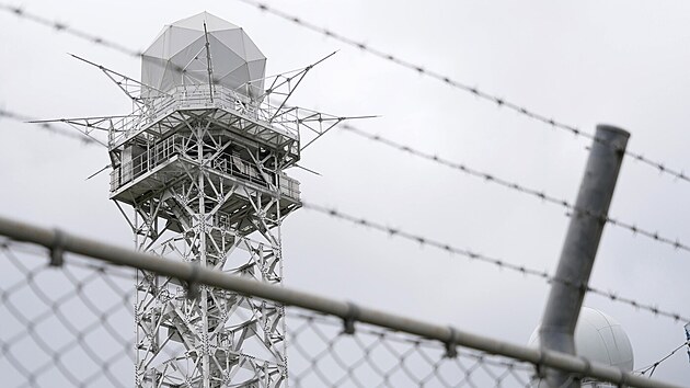 Japonská vojenská základna na ostrově Jonaguni poblíž Tchaj-wanu (14. února 2025)