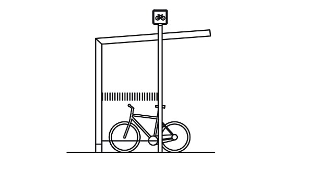 Nákres podoby přístřešků, které mají přibýt ve Žďáře.