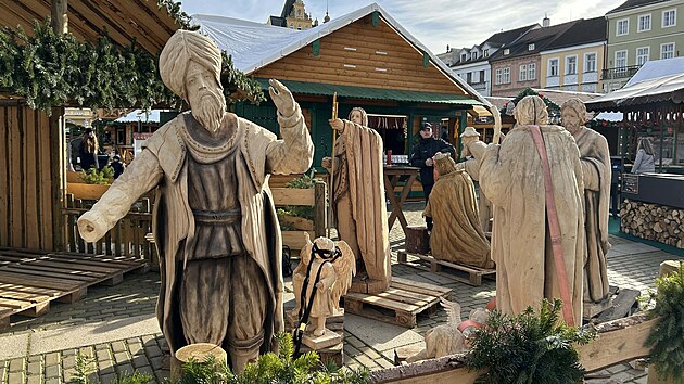 Betlém první den trhů ještě postavený nebyl.