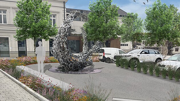 Socha ve tvaru podkovy, která má připomínat tradici Jízdy králů v Kunovicích. Autorem je sochař Ondřej Oliva. Vizualizaci díla poskytlo město Kunovice.