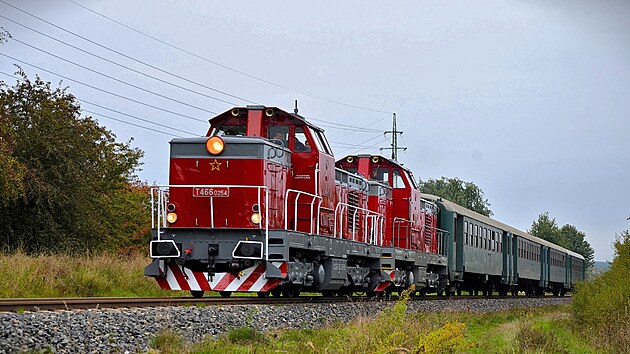 Z natáčení 153. dílu magazínu POZOR VLAK, setkání věžových lokomotiv v ČD muzeu