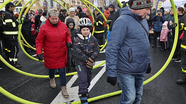 Slavnostní otevření mostu v Ratibořské ulici v Opavě. Původní most v centru města zničily podzimní povodně roku 2024. (23. listopadu 2025)