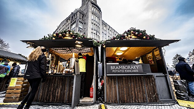 Vánoční trhy na Václavském náměstí (29. listopadu 2025)