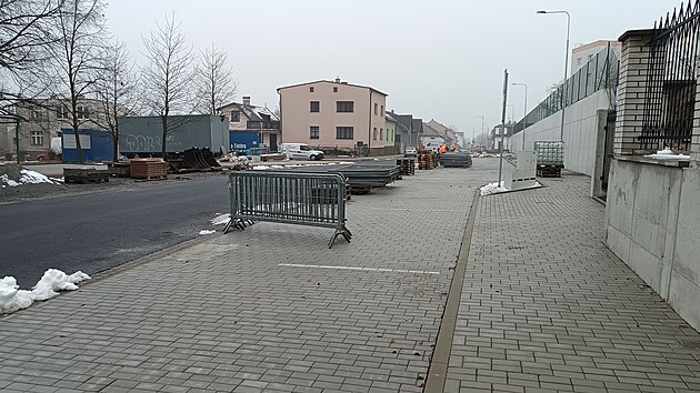 Rekonstrukce Havlíčkovy ulice v Havlíčkově Brodě se blíží ke konci. (prosinec 2025)