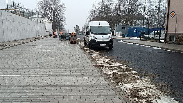 Rekonstrukce Havlíčkovy ulice v Havlíčkově Brodě se blíží ke konci. (prosinec 2025)