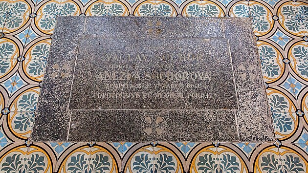 Interiér kaple sv. Václava ve Vlčí.