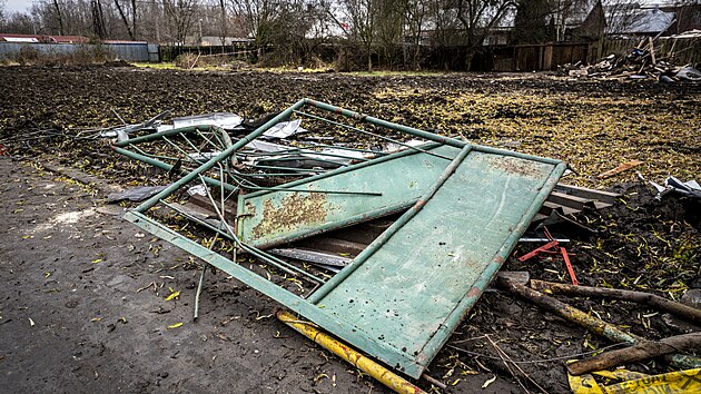 Ostravsk&aacute; kolonie Bedři&scaron;ka pot&eacute;, co padl posledn&iacute; objekt ze současn&eacute; vlny demolic&iacute; finsk&yacute;ch domků. (8. prosince 2025)