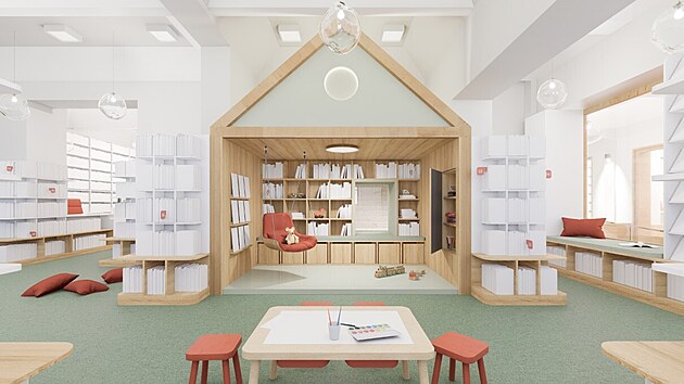 Návrhy nové knihovny ve Vysokém Mýtě, která má vyjít na 50 milionů korun.