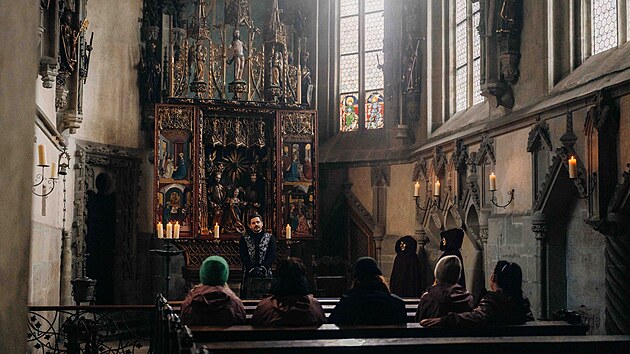 Zrádci se na Křivoklátě natáčeli i v hradní kapli.