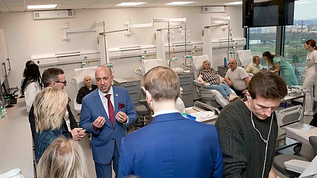 Otevření nástavby na Fakultní nemocnici Plzeň, kterou pořídil Národní registr dárců dřeně a bude sloužit hematoonkologům. (3. prosince 2025)