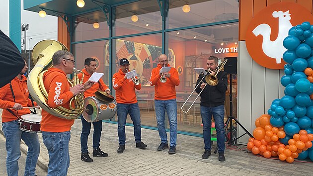 Otevření pobočky fastfoodu Popeyes. (4. prosince 2025)