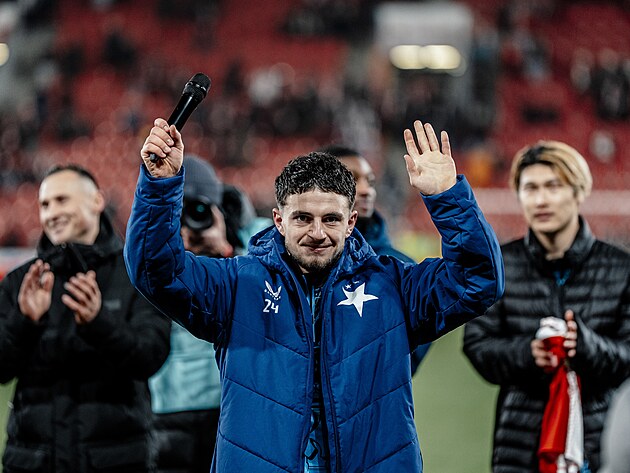 Christos Zafeiris se loučí se slávistickými fanoušky.