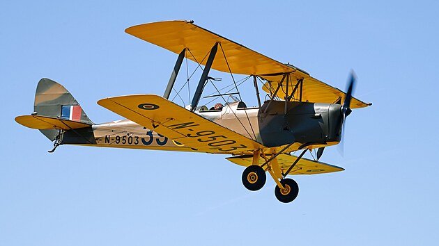 Letoun Tiger Moth ze sbírky RAF Station Czechoslovakia v Podhořanech