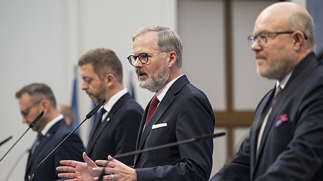 Kabinet v demisi premiéra Petra Fialy měla ve středu na programu své poslední řádné zasedání. (10. prosince 2025)