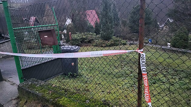 Chatová osada ve Žlutavě, kde policie našla pohřešovaného chlapce ze sousedních Halenkovic. (15. prosince 2025)