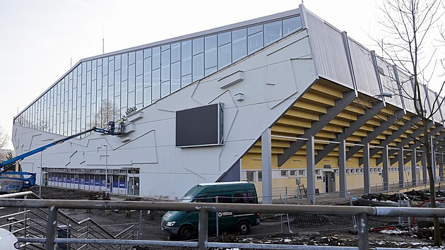 Rekonstruovaný zimní stadion v Havířově, renovace střechy a dalších částí přišla na zhruba 150 milionů korun. (8. prosince 2025)