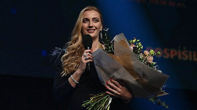 Petra Kvitová se na slavnostním vyhlášení ankety o nejlepší české tenistky a tenisty Zlatý kanár rozloučila s kariérou.