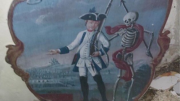 Zloděj odnesl celkem osm obrazů na dřevěných kartuších.