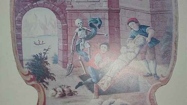 Zloděj odnesl celkem osm obrazů na dřevěných kartuších.