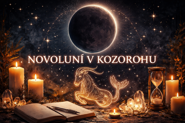 Novoluní v Kozorohu