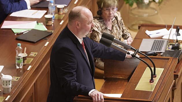 Schůze Poslanecké sněmovny. Na snímku Jeroným Tejc, ministr spravedlnosti. (13. ledna 2026)