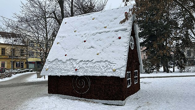 Perníková chaloupka stojí v parku Na Sadech v Českých Budějovicích.