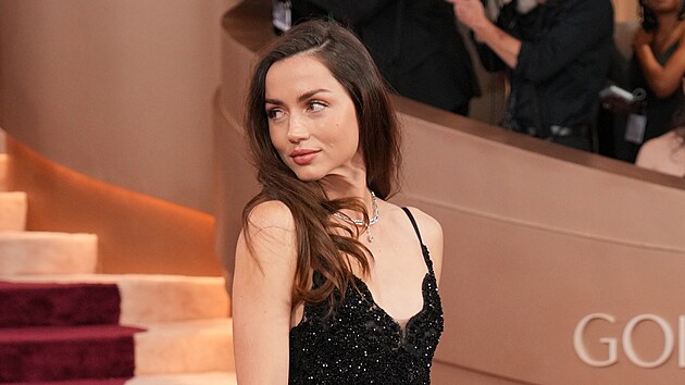 Ana de Armasová v Los Angeles na Zlatých glóbech (11. ledna 2026)