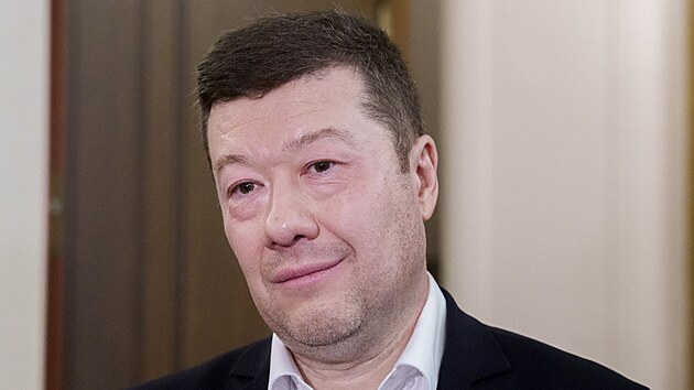 Předseda Sněmovny a SPD Tomio Okamura po jednání mandátového a imunitního výboru (20. února 2026)