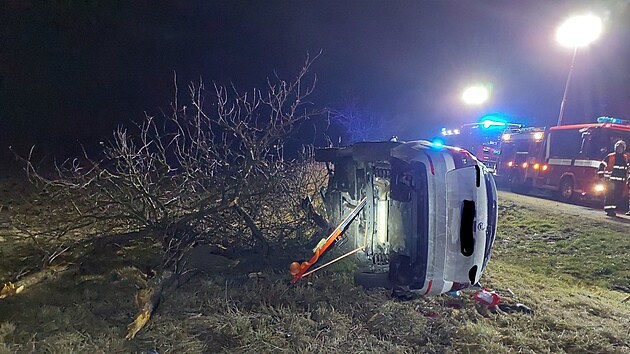 Vážná dopravní nehoda u Dašic na Pardubicku. (19. ledna 2026)
