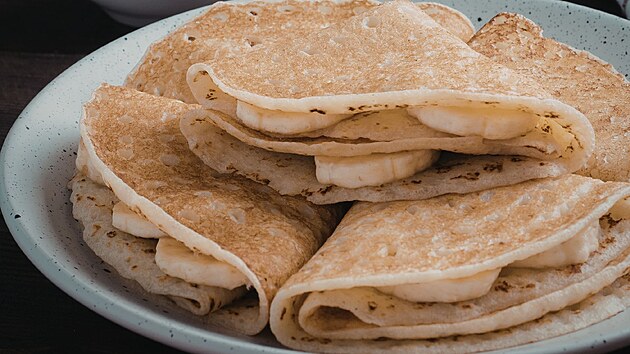 Zdravé banánové palačinky