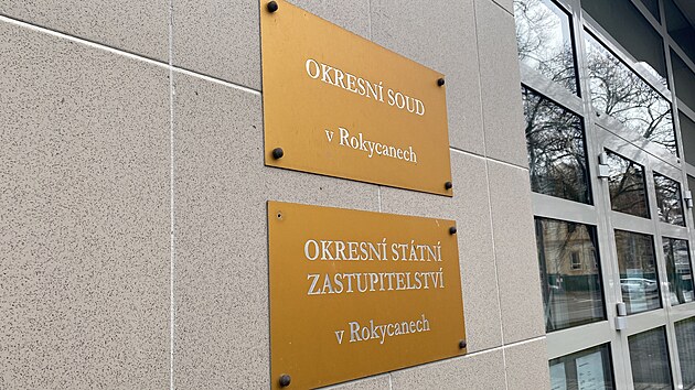 Budova Okresního soudu v Rokycanech (16. ledna 2026)