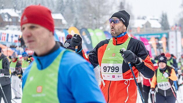 Bývalý fotbalista Jan Koller se postavil do stopy závodu na deset kilometrů. (31. ledna 2026)